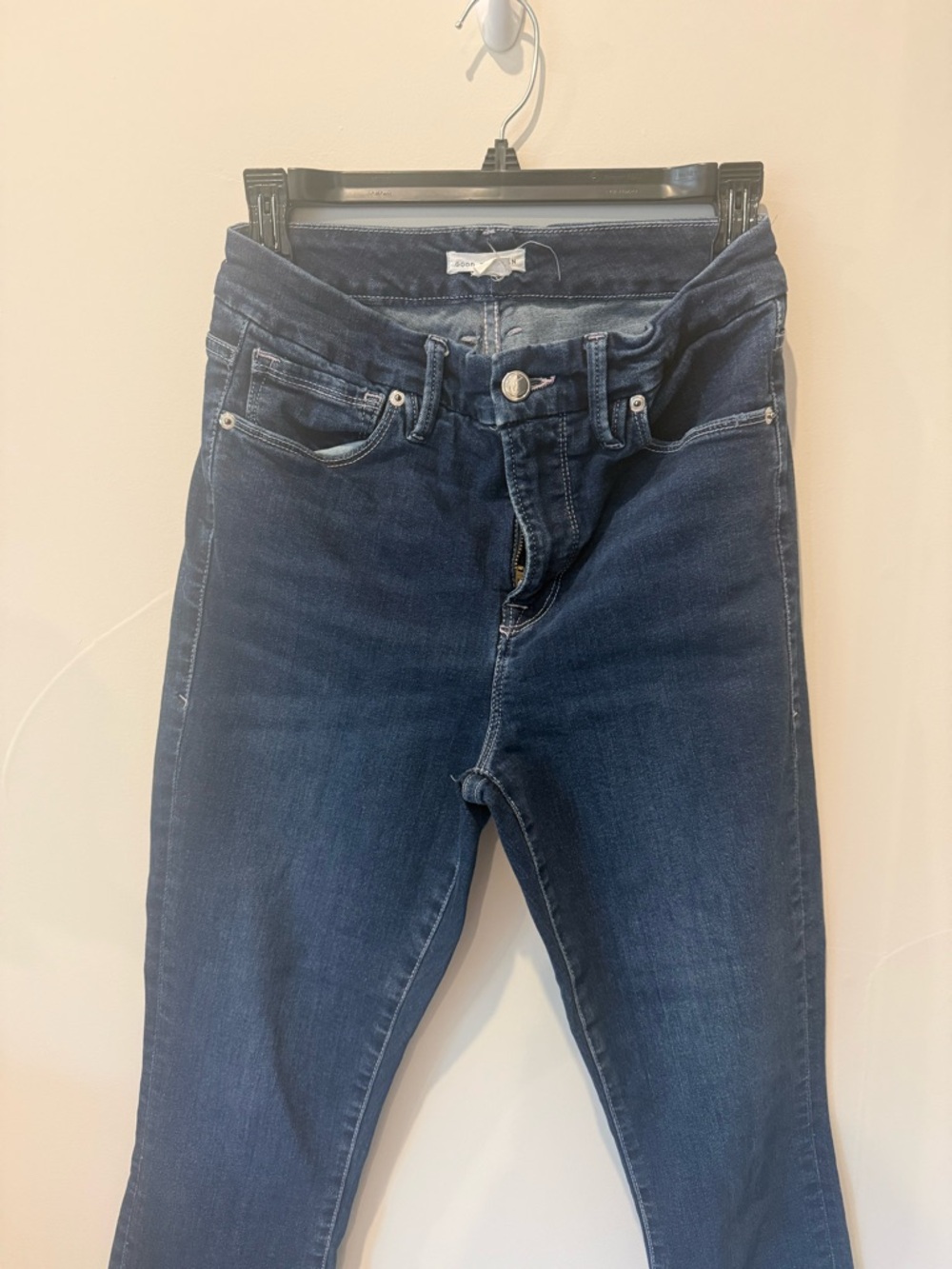 Good American Dark Blue Skinny High-Rise Jeans